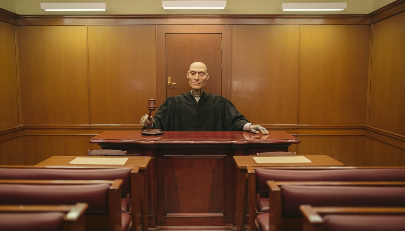 animatronic judge from cuts both ways